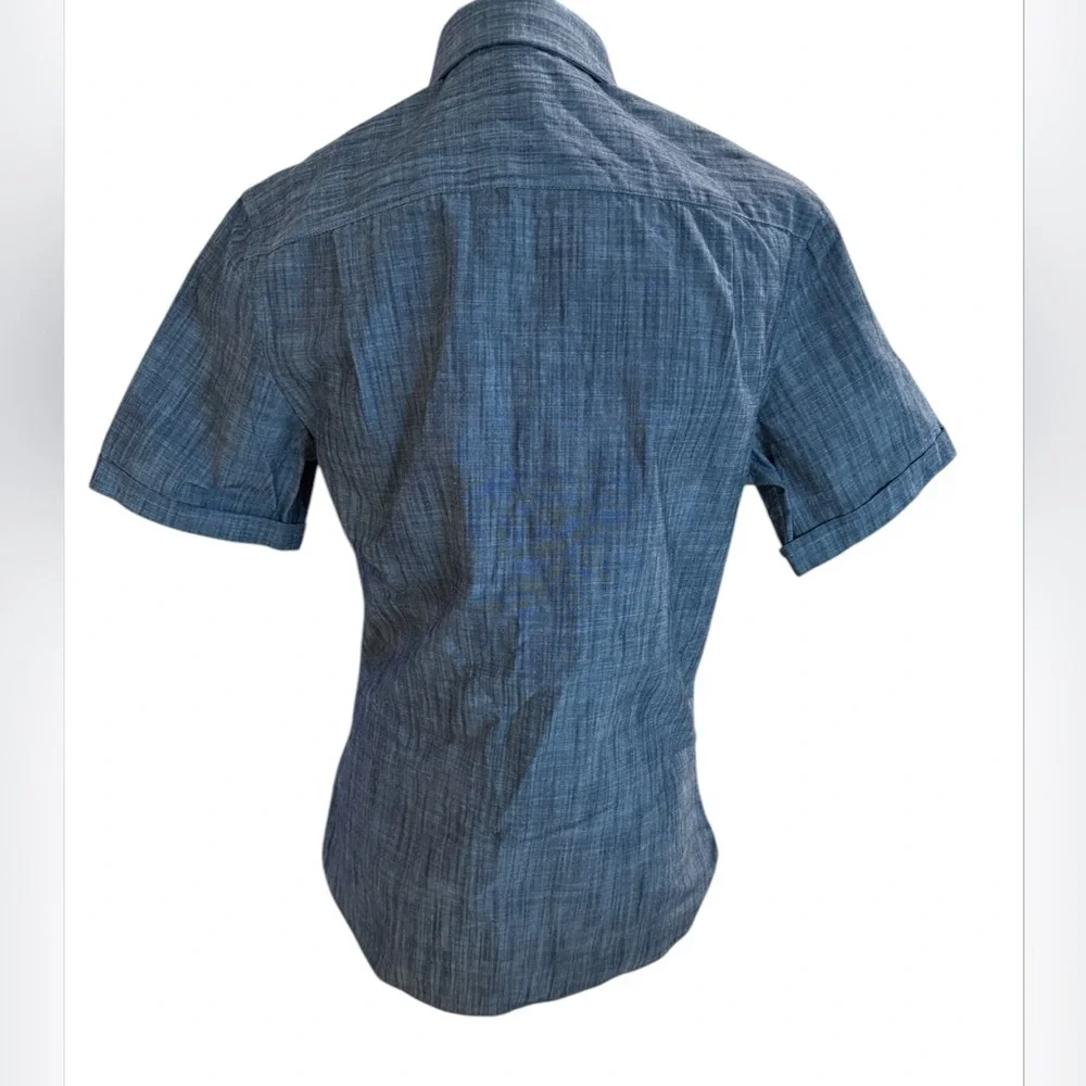 Van Heusen never‎ tuck button down shirt size small 14/14.5 mens NWT
